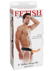 Fetish Fantasy Hollow 8" Strap On Flesh