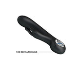 Pretty Love Rabbit Vibrator Black "Carina"