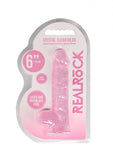 RealRock -  6 Inch / 15 cm Clear Dildo With Balls
