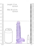 RealRock -  6 Inch / 15 cm Clear Dildo With Balls