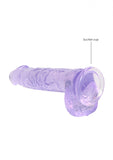 RealRock -  6 Inch / 15 cm Clear Dildo With Balls