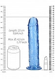 Crystal Clear Dildo 9" Inch Straight No Balls