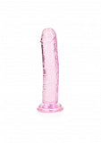 Crystal Clear Dildo 6" Inch Straight No Balls