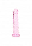 Crystal Clear Dildo 6" Inch Straight No Balls