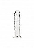 Crystal Clear Dildo 7" Inch Straight No Balls