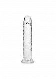 Crystal Clear Dildo 7" Inch Straight No Balls