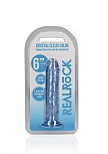 Crystal Clear Dildo 6" Inch Straight No Balls