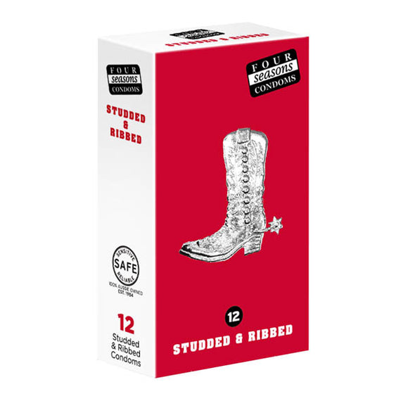 Condoms Four Seasons 12s Studs & Ribs